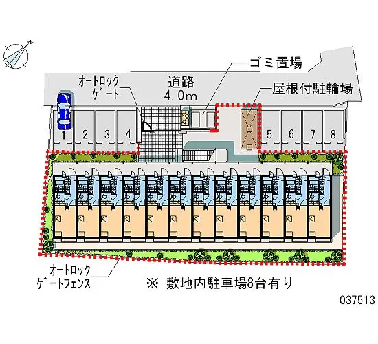 ★手数料０円★藤沢市長後　月極駐車場（LP）